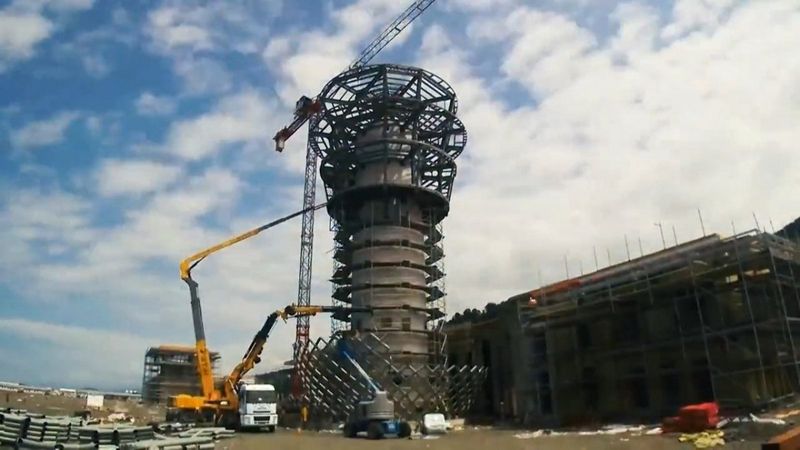 Rize-Artvin Havalimanı'nın yapım aşamaları