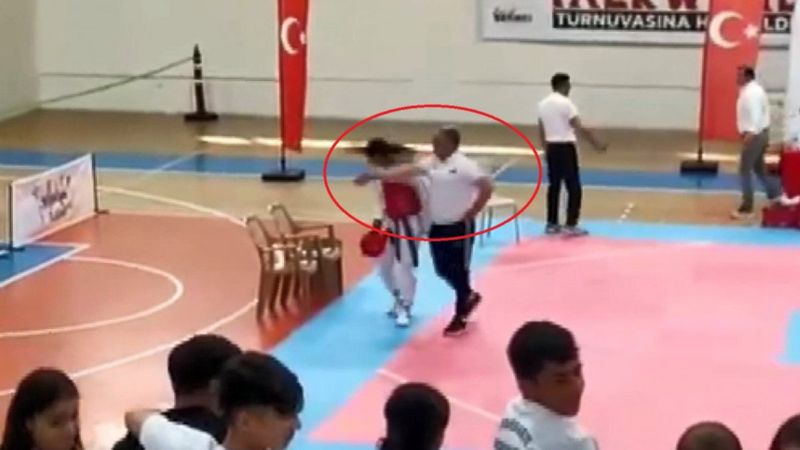 Diyarbakır'da antrenörden, elenen sporcusuna tokat