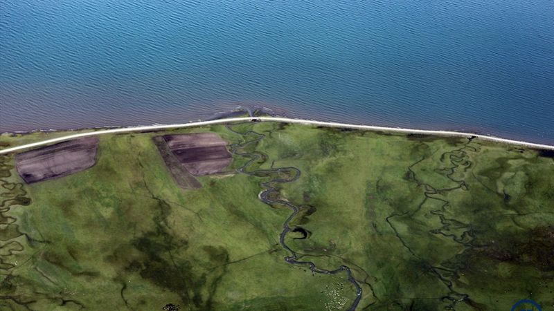 Çıldır Gölü ve etrafındaki güzellikler havadan görüntülendi