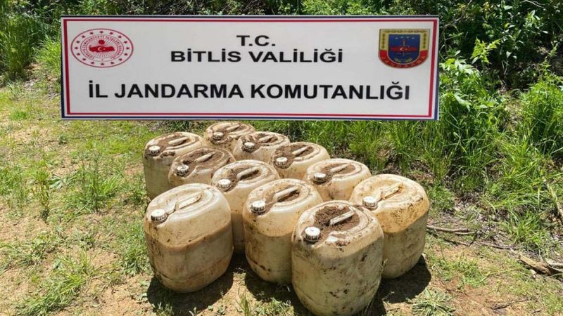 Bitlis'te 430 kilogram amonyum nitrat ele geçirildi