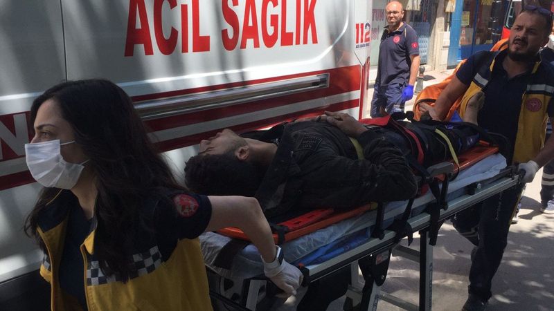 Konya'da Suriyeli bir ailenin yaşadığı evde yangın