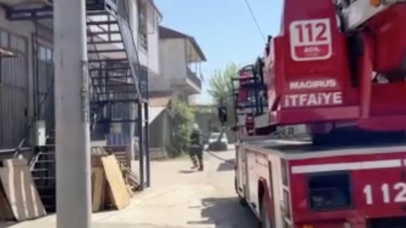 Düzce'de elektrikli ısıtıcı evde yangın çıkardı