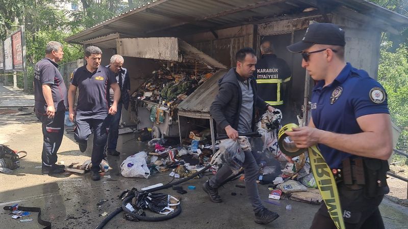 Karabük'te çakmak gazı tüpleri bomba gibi patladı