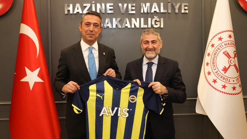 Ali Koç'tan Hazine ve Maliye Bakanı Nureddin Nebati'ye ziyaret