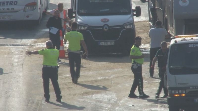 Küçükçekmece'de zincirleme kaza: 6 yaralı