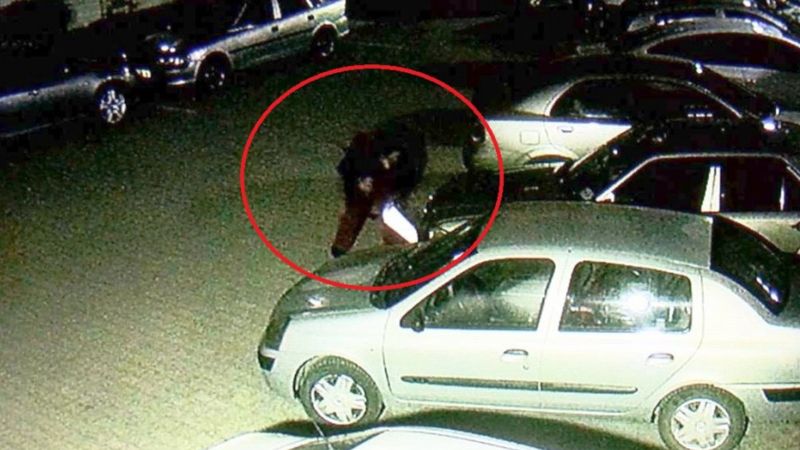 Ankara'da bakıcı kadından, patronunun otomobiline taşlı saldırı