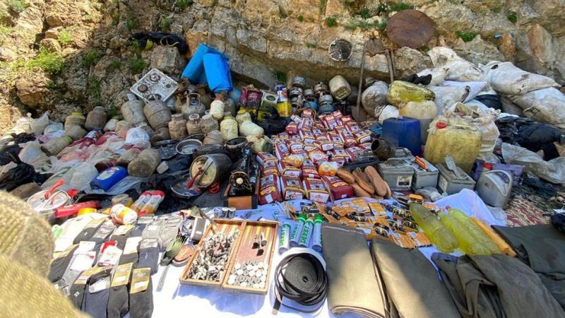 Tunceli’de PKK’nın deposu bulundu