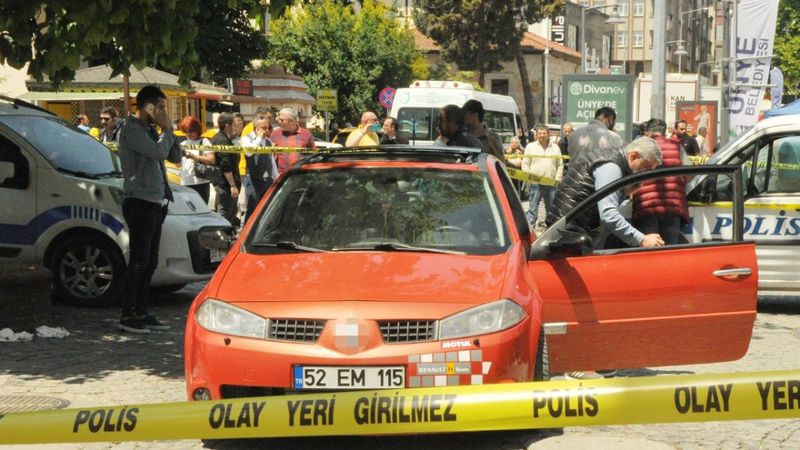 Ordu'da silahlı saldırı kamerada