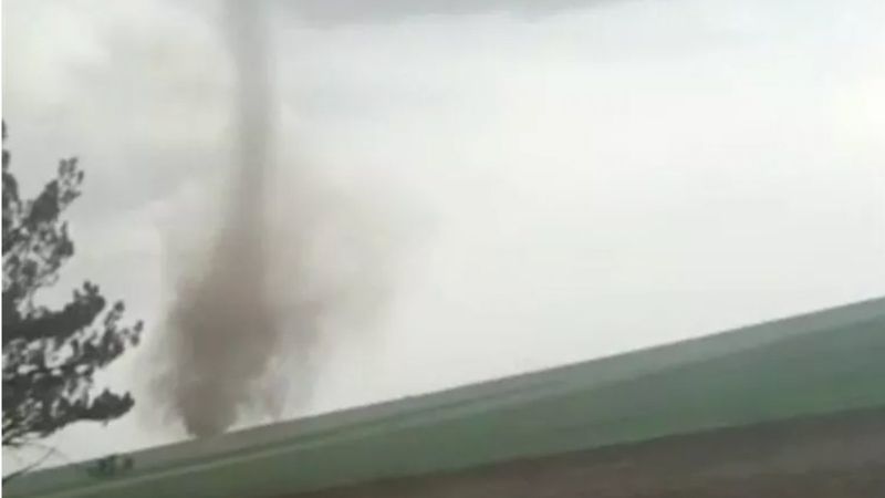 Eskişehir'de hortum kamerada