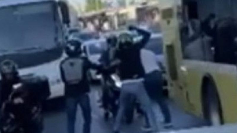 Bahçelievler'de servis şoförünü tekme tokat dövdüler