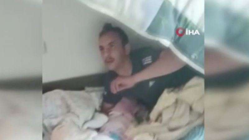 Kayseri'de polise bazanın içinde yakalanan suçlu