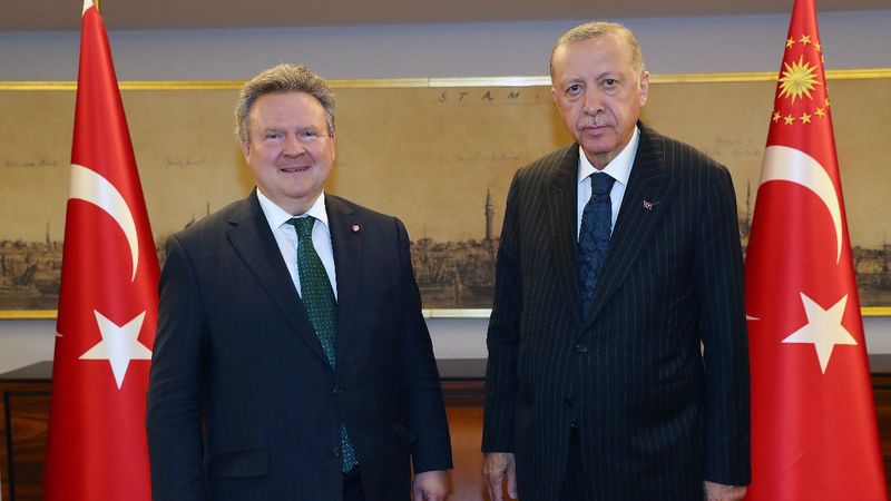 Cumhurbaşkanı Erdoğan, Michael Ludwig'i kabul etti