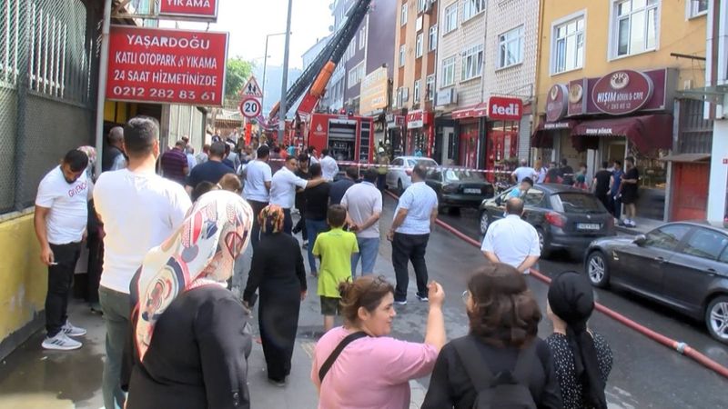 Kağıthane’de yangın paniği