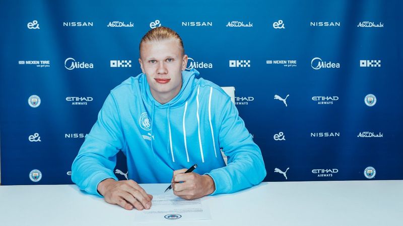 Manchester City, Erling Haaland'ı açıkladı