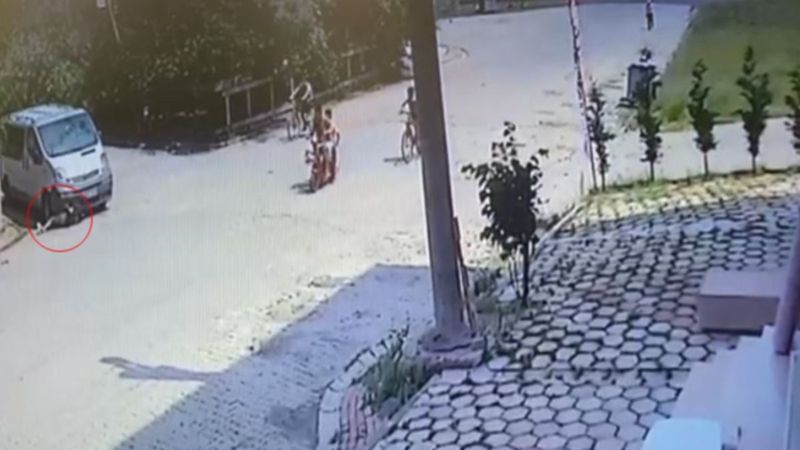 Tekirdağ'da sürücüden kaçarken, arabanın altında kaldı