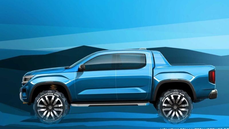 Yeni Volkswagen Amarok'tan ipucu görseli geldi