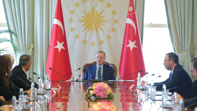 Cumhurbaşkanı Erdoğan, Beşiktaş yönetimini kabul etti