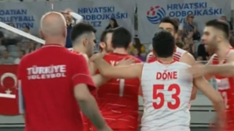A Milli Erkek Voleybol Takımı, Hırvatistan'ı yenerek finale yükseldi