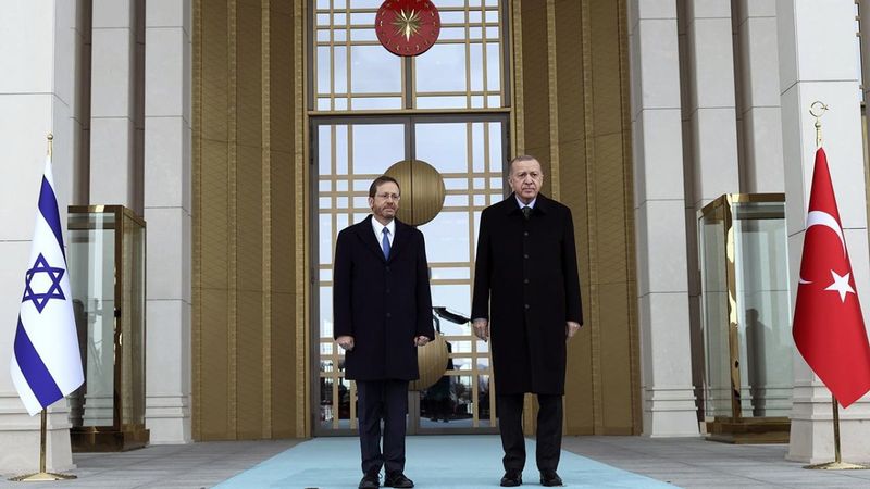 Cumhurbaşkanı Erdoğan, İsrail Cumhurbaşkanı Herzog ile görüştü