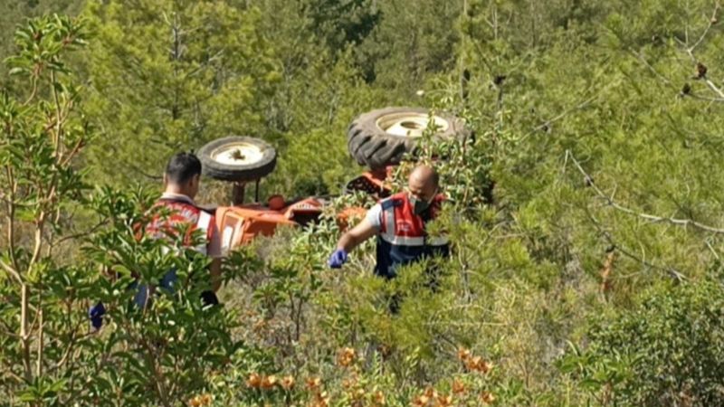 Muğla'da traktörle şarampole yuvarlanan kadın, öldü
