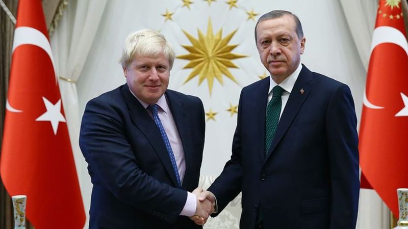Cumhurbaşkanı Erdoğan, Boris Johnson ile görüştü