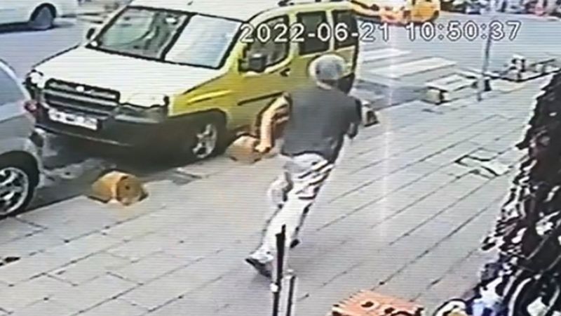 İstanbul'da otomobil çarpan fırıncı 1 saat sonra işe döndü