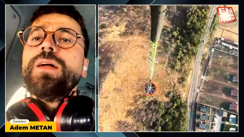 Marmaris'teki yangında son durum: Helikopterden görüntüler