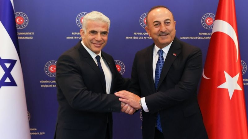 Mevlüt Çavuşoğlu, İsrailli mevkidaşı Lapid ile görüştü