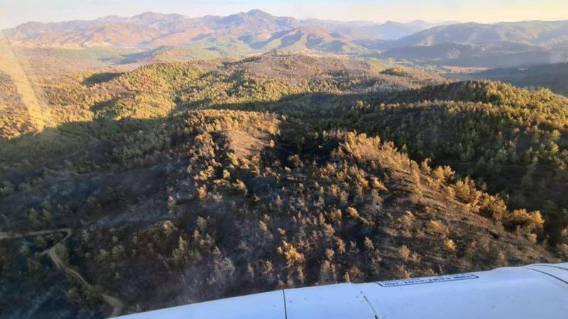 Marmaris yangını kısmen kontrol altında