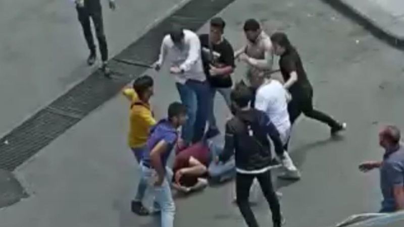 Tekirdağ'da taşkınlık çıkaran alkollü gençlere meydan dayağı