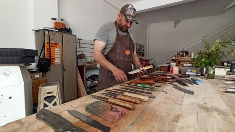 Bıçak ustalarının bayram mesaisi