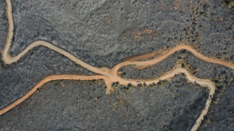 Marmaris'te süren soğutma çalışmaları havadan görüntülendi