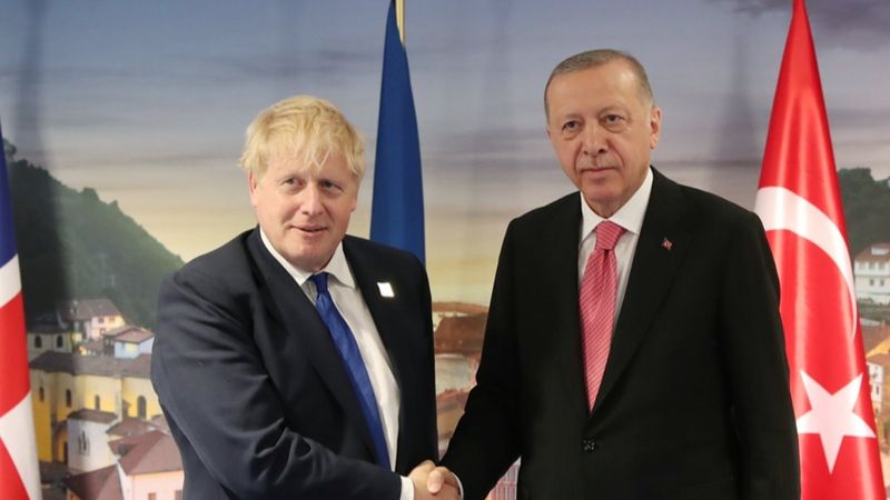 Cumhurbaşkanı Erdoğan, Boris Johnson ile görüştü