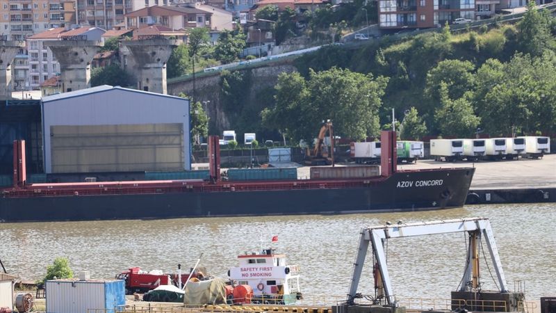Ukrayna'dan gelen ilk Türk gemisi Zonguldak'ta