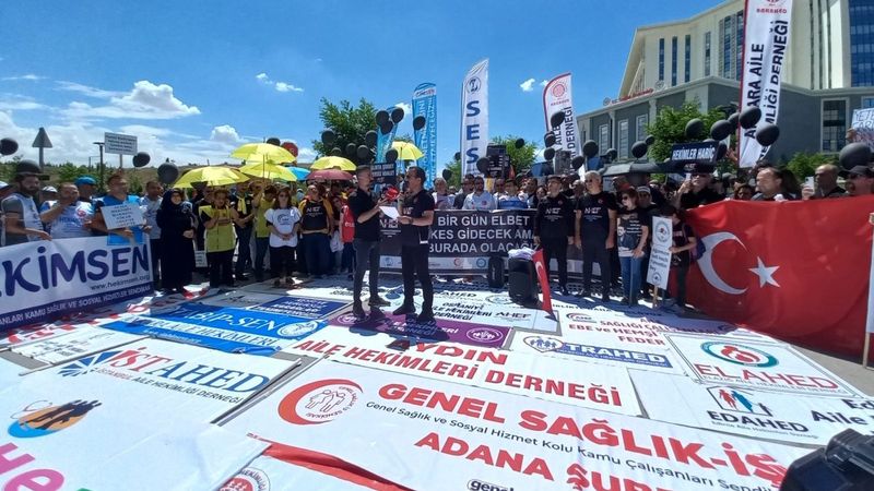 Aile hekimlerinden 2 günlük iş bırakma eylemi