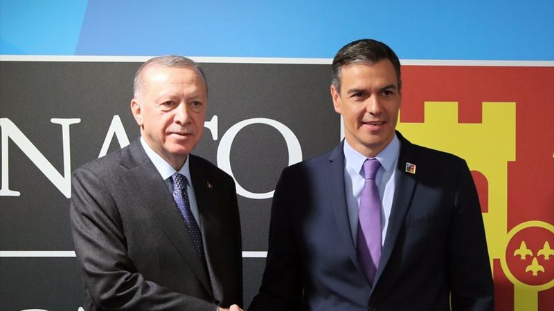 Cumhurbaşkanı Erdoğan, İspanya Başbakanı Sanchez ile görüştü