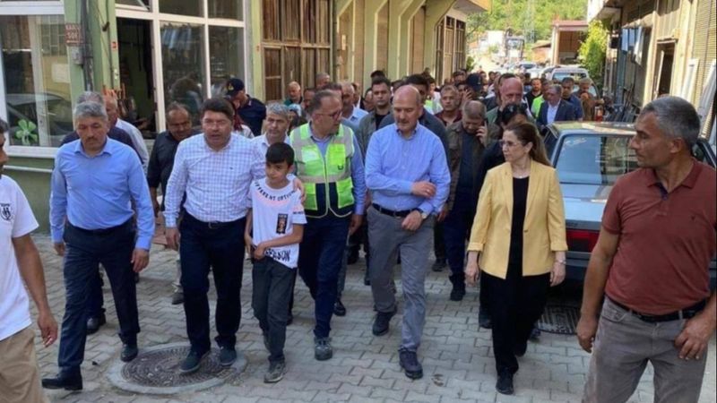 Süleyman Soylu’nun sel bölgesindeki incelemeleri devam ediyor