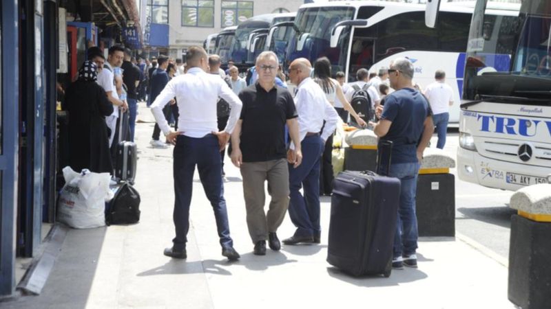 Kurban Bayramı öncesi otogarda yoğunluk başladı