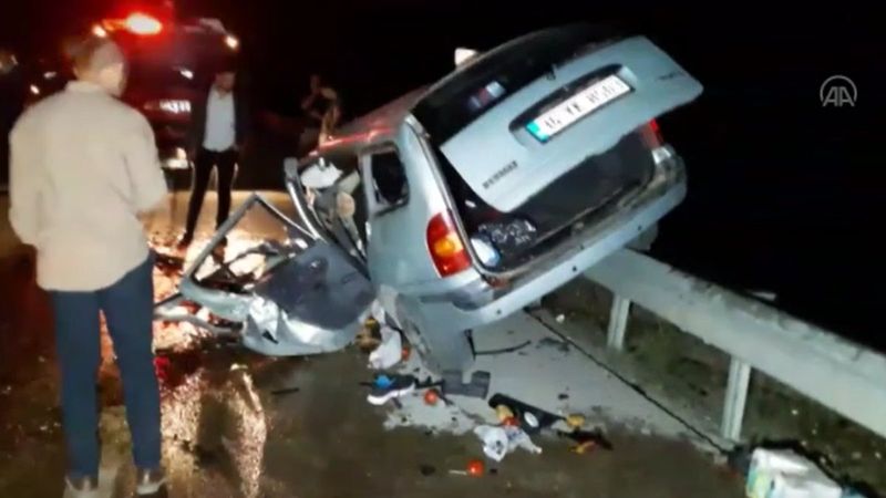 Sinop'ta düğün dönüşü kaza: 4 ölü 1 yaralı