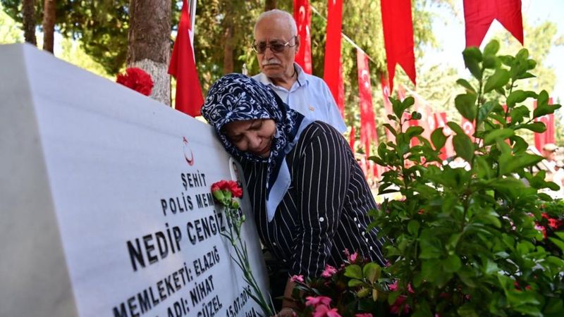 Aydın'da 15 Temmuz şehidi mezarı başında anıldı