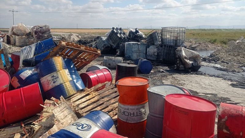 Konya'da kimyasal atıklar 20 hayvanı yaraladı