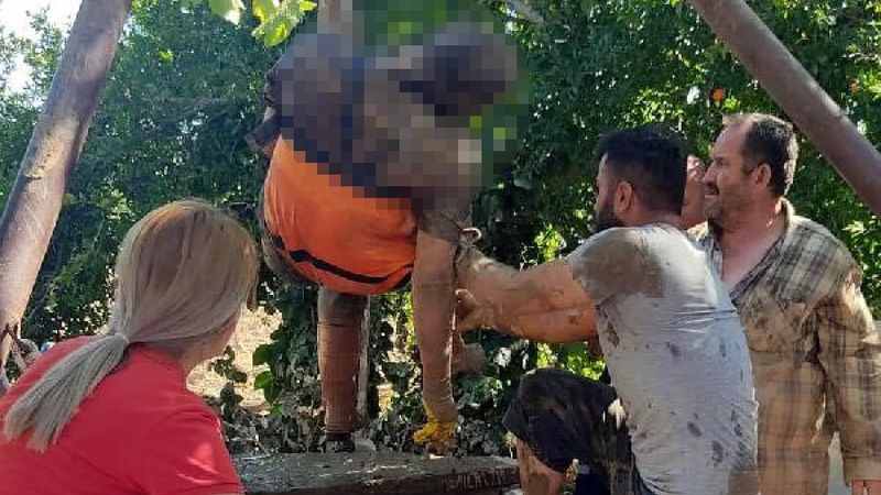 Muğla'da kuyuda temizlik yaparken üzerine çamur kazanı düşen işçi hayatını kaybetti