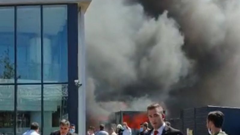 Bursa'daki özel hastanede yangın paniği