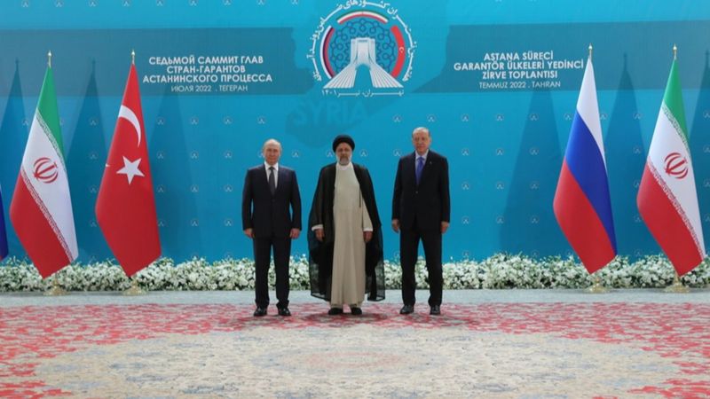 İran'daki üçlü zirvede liderlerin Suriye çıkışları