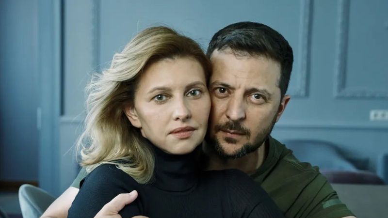 Zelensky eşiyle magazine poz verdi
