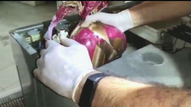 Trabzon’da çamaşır makinesinden 1 milyon liralık uyuşturucu çıktı