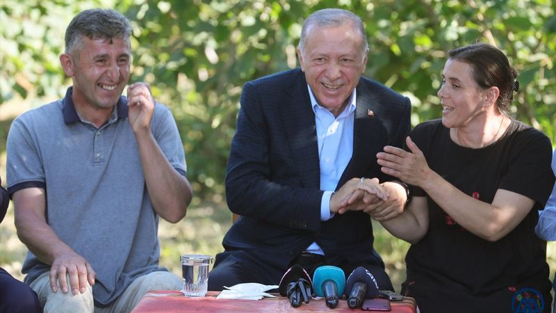 Cumhurbaşkanı Erdoğan'ın Ordulularla güldüren diyaloğu