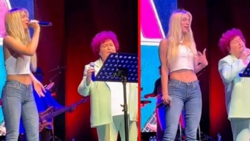 Aleyna Tilki, Selda Bağcan'la şarkı söyledi