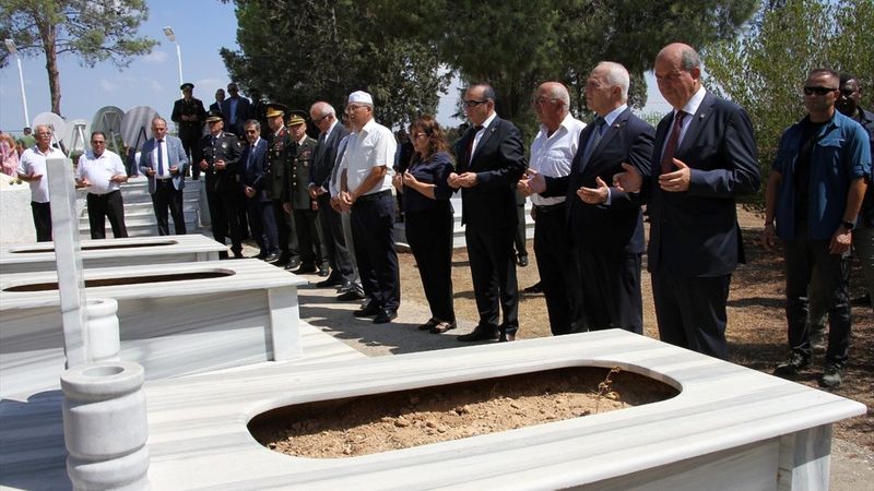 KKTC'de Muratağa, Sandallar ve Atlılar şehitleri için anma töreni yapıldı