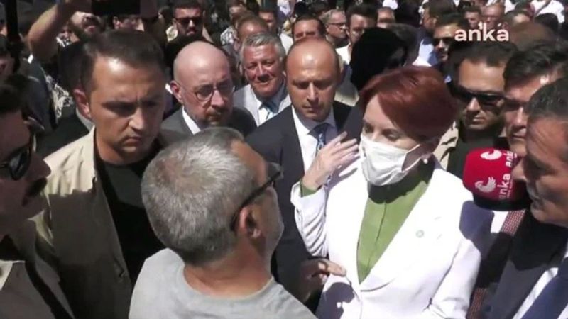 Meral Akşener ile vatandaş arasında gerilim